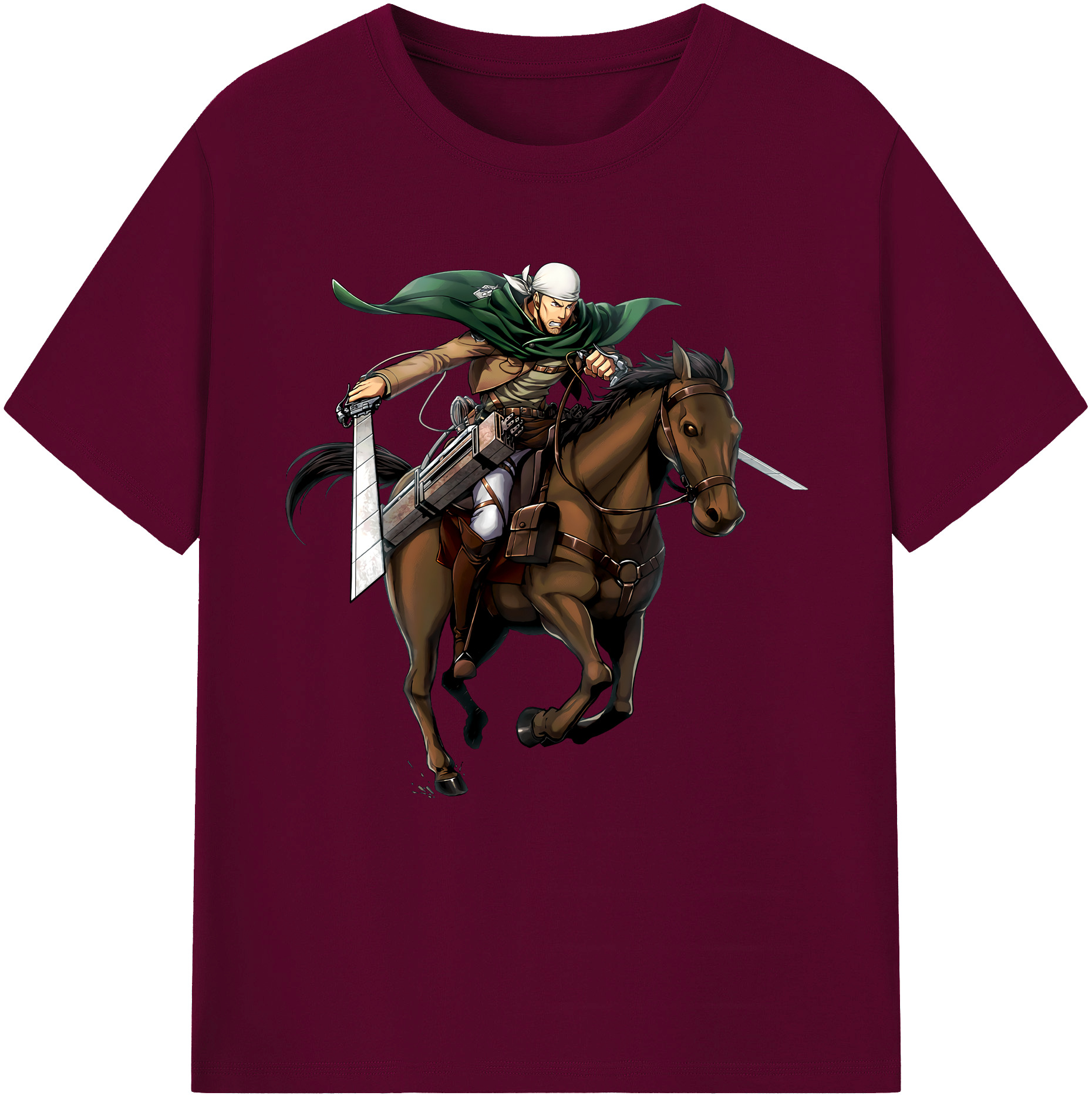 （画像用） 進撃の巨人 Attack on Titan レディースカジュアルプリントTシャツ（綿100％）